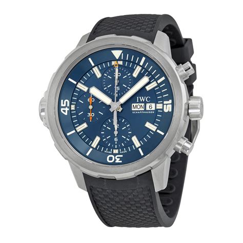 iwc aquatimer blue rubber|IWC aquatimer.